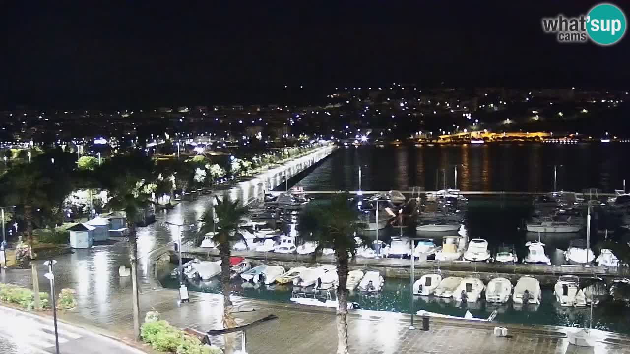 Spletna kamera Koper – Panorama na marino in promenado s Hotela Grand Koper