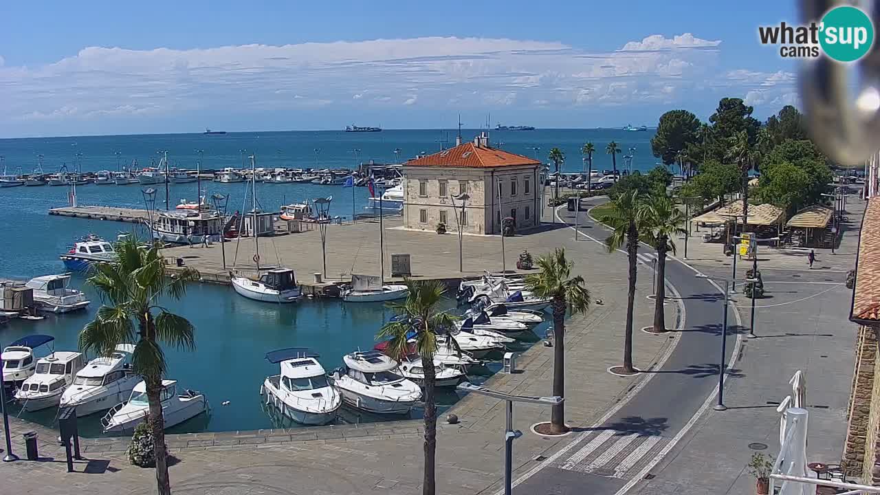 Luka Kopar uživo web kamera – Turistički terminal i teretna luka – Slovenija