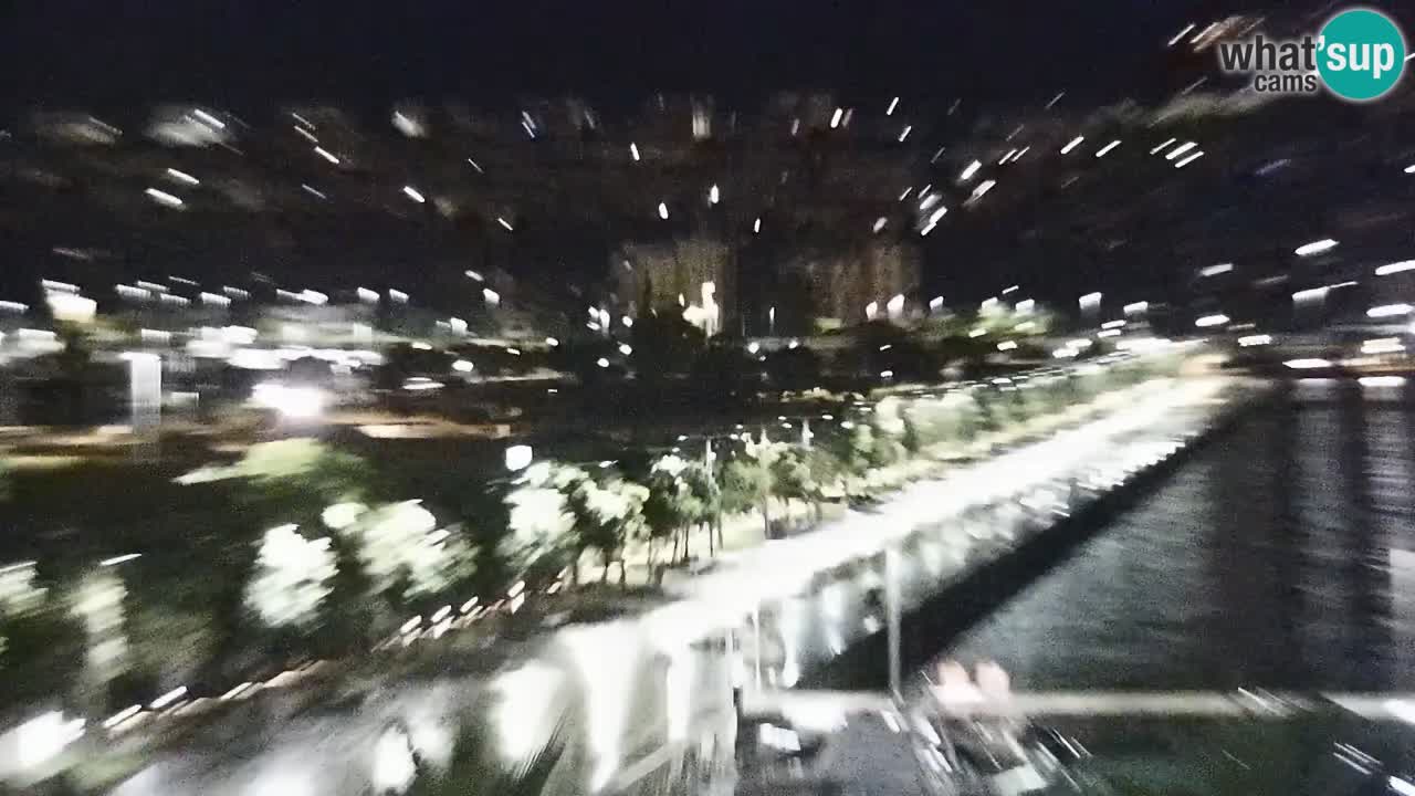 Webcam Koper – Panorama de la marina et de la promenade depuis le Grand Hotel Koper