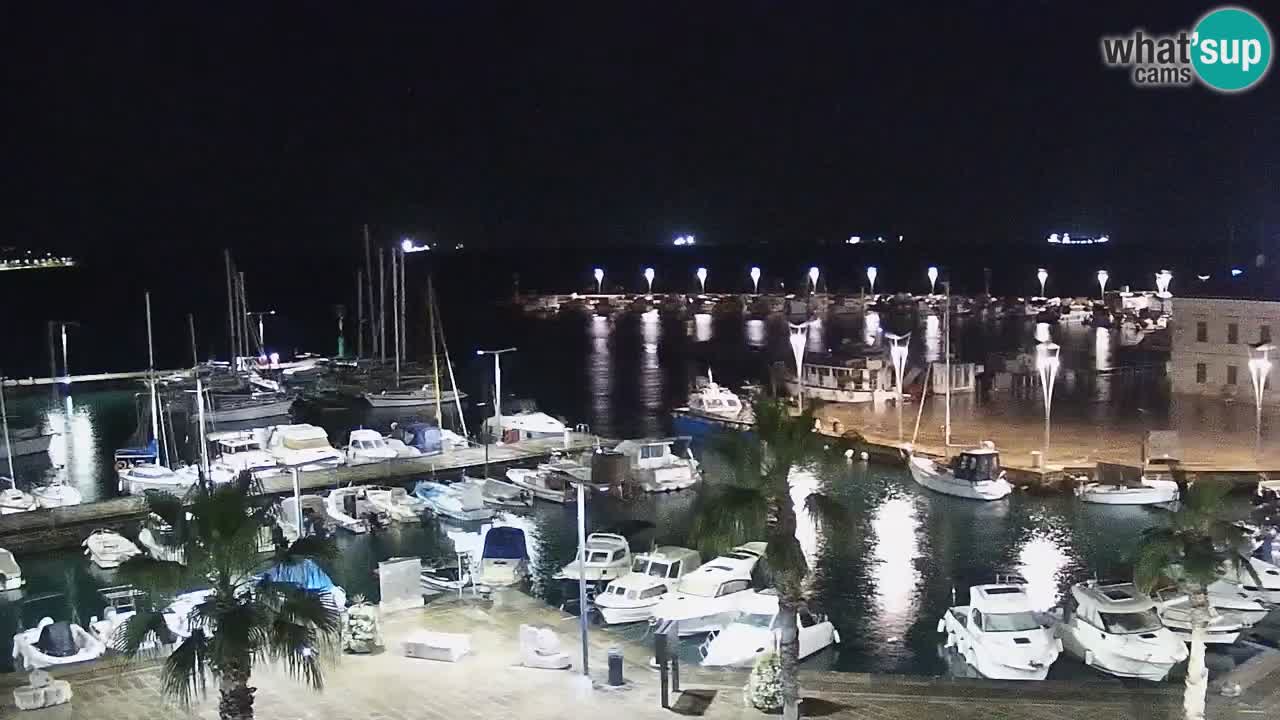 Webcam Capodistria – marina e lungo mare dall’Hotel Grand Koper