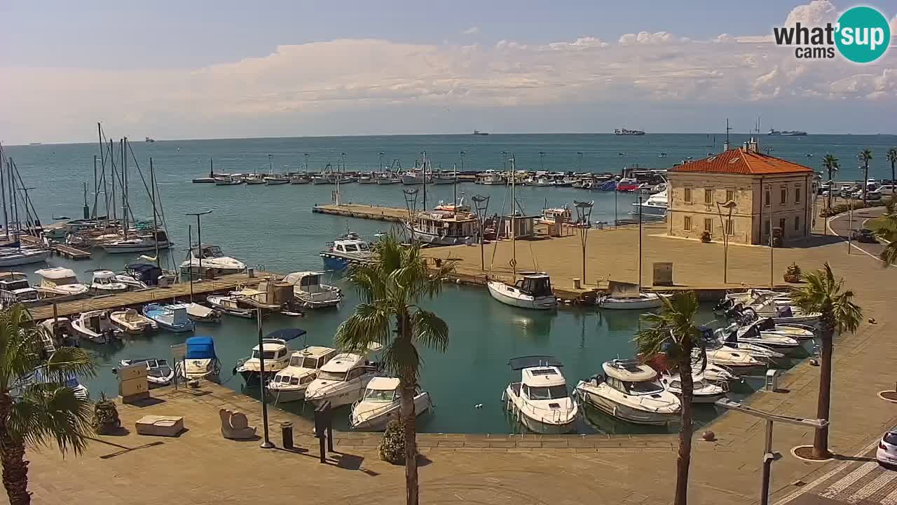 Webcam Capodistria – marina e lungo mare dall’Hotel Grand Koper