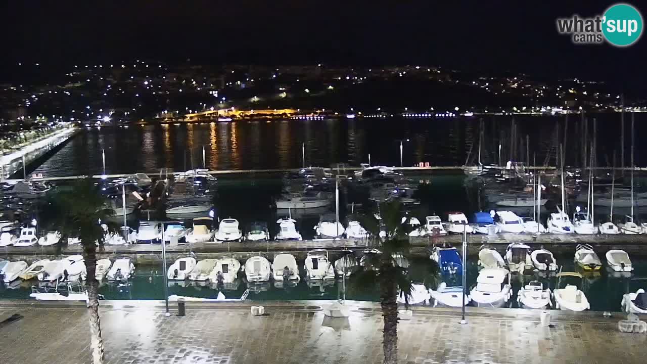 Spletna kamera Koper – Panorama na marino in promenado s Hotela Grand Koper