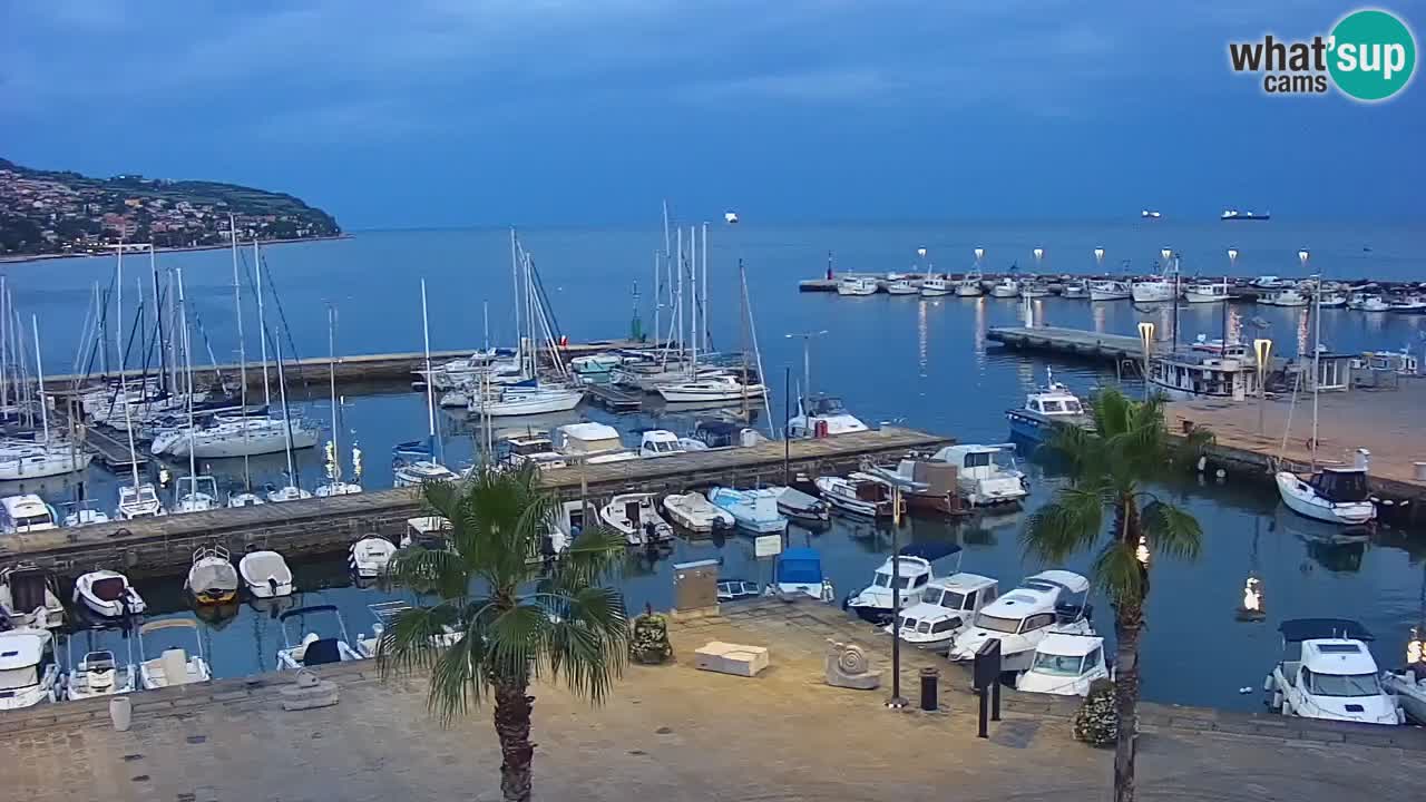 Il porto di Koper – Capodistria live webcam – porto crociere e mercantile – Slovenia