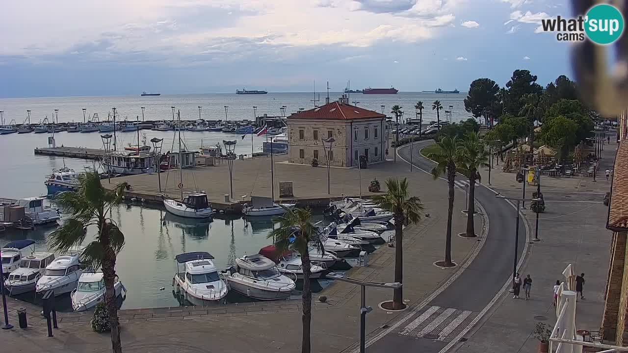 Il porto di Koper – Capodistria live webcam – porto crociere e mercantile – Slovenia