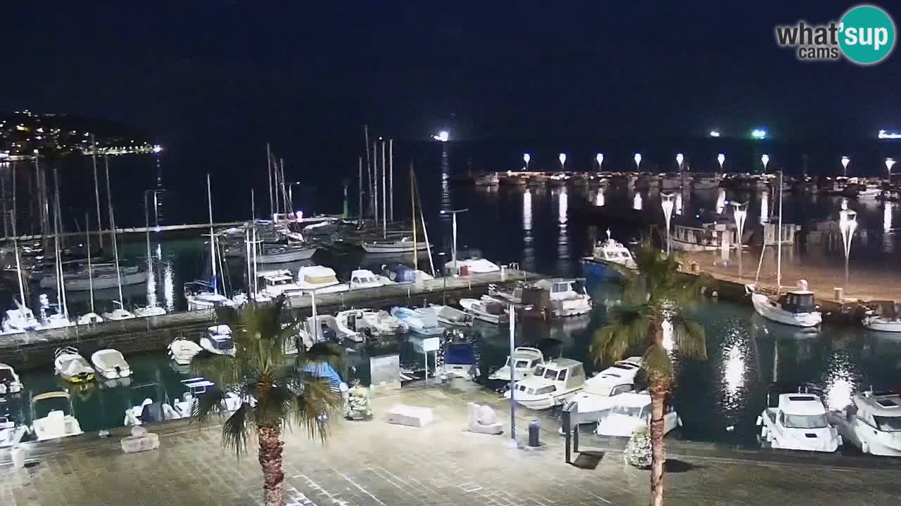 Webcam en direct du port de Koper – port de croisière et de fret – Slovénie