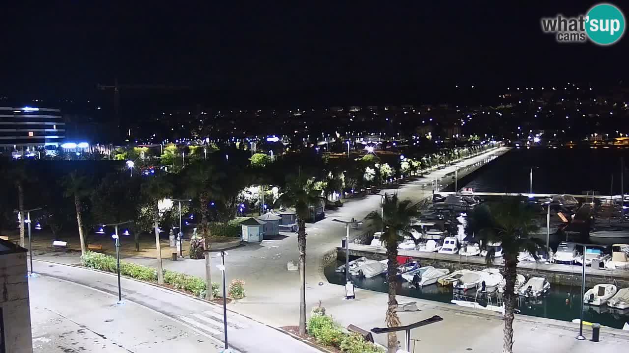 Camera en vivo Koper – puerto deportivo y paseo marítimo desde el Hotel Grand Koper