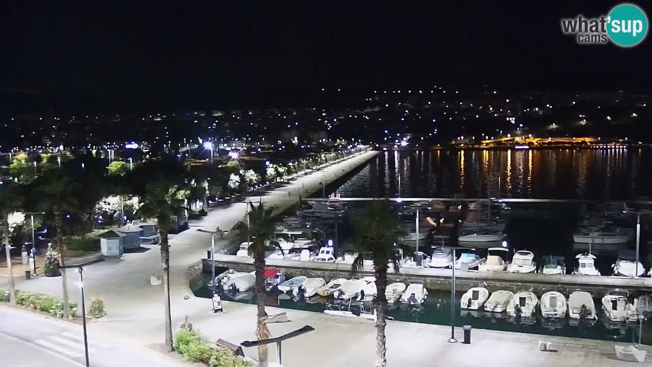 Spletna kamera Koper – Panorama na marino in promenado s Hotela Grand Koper
