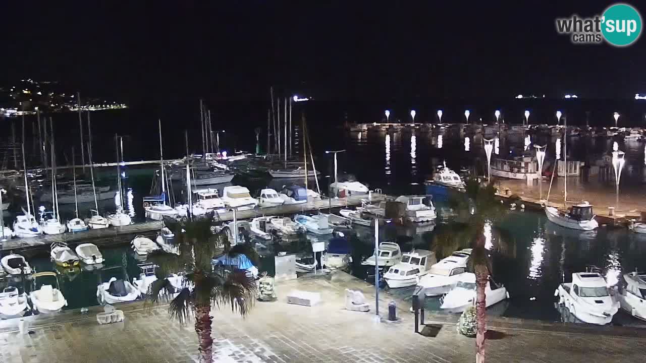 Spletna kamera Koper – Panorama na marino in promenado s Hotela Grand Koper