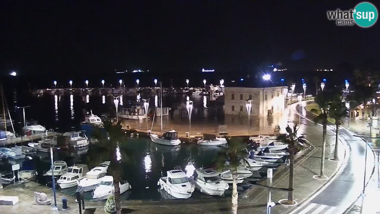 Webcam Koper – Panorama de la marina et de la promenade depuis le Grand Hotel Koper