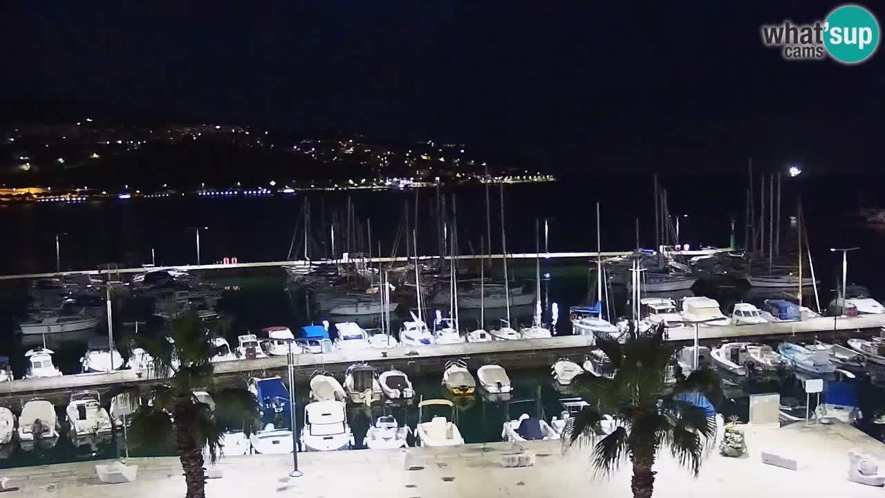 Spletna kamera Koper – Panorama na marino in promenado s Hotela Grand Koper