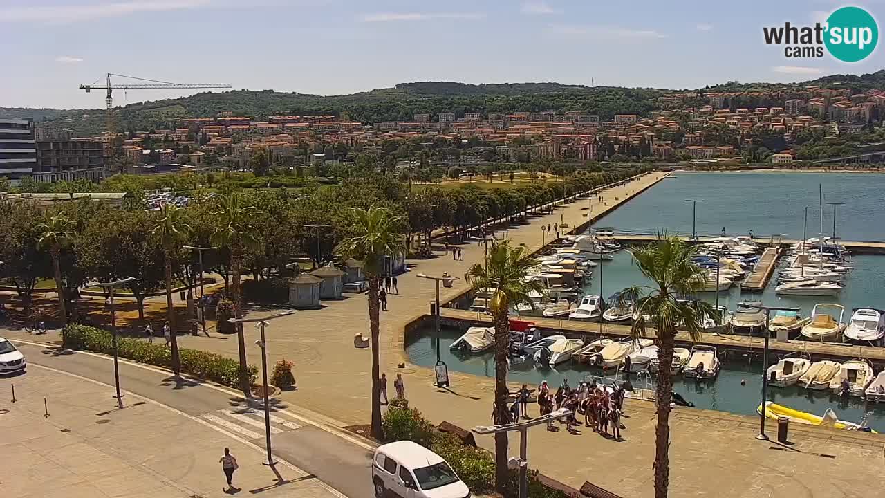 Il porto di Koper – Capodistria live webcam – porto crociere e mercantile – Slovenia