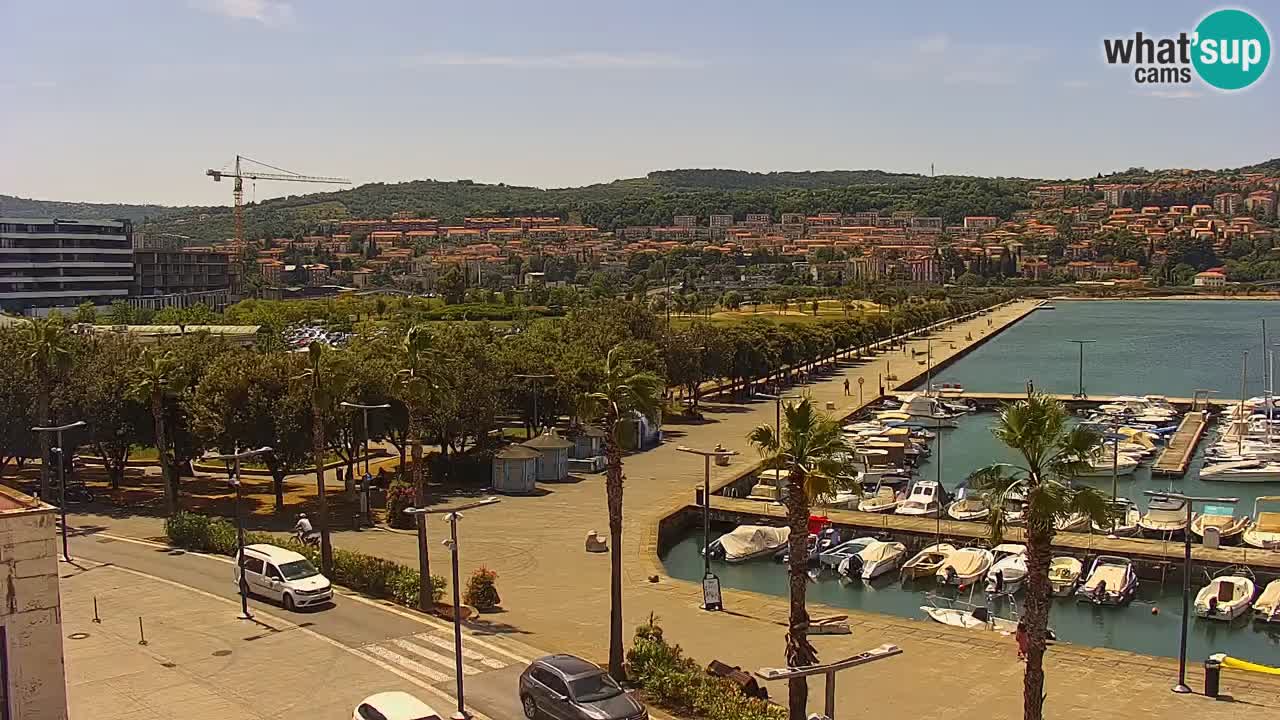 Il porto di Koper – Capodistria live webcam – porto crociere e mercantile – Slovenia