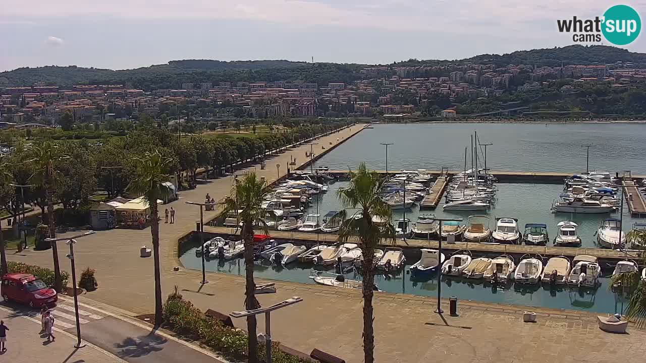 Il porto di Koper – Capodistria live webcam – porto crociere e mercantile – Slovenia
