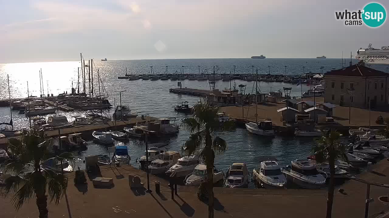 Luka Kopar uživo web kamera – Turistički terminal i teretna luka – Slovenija
