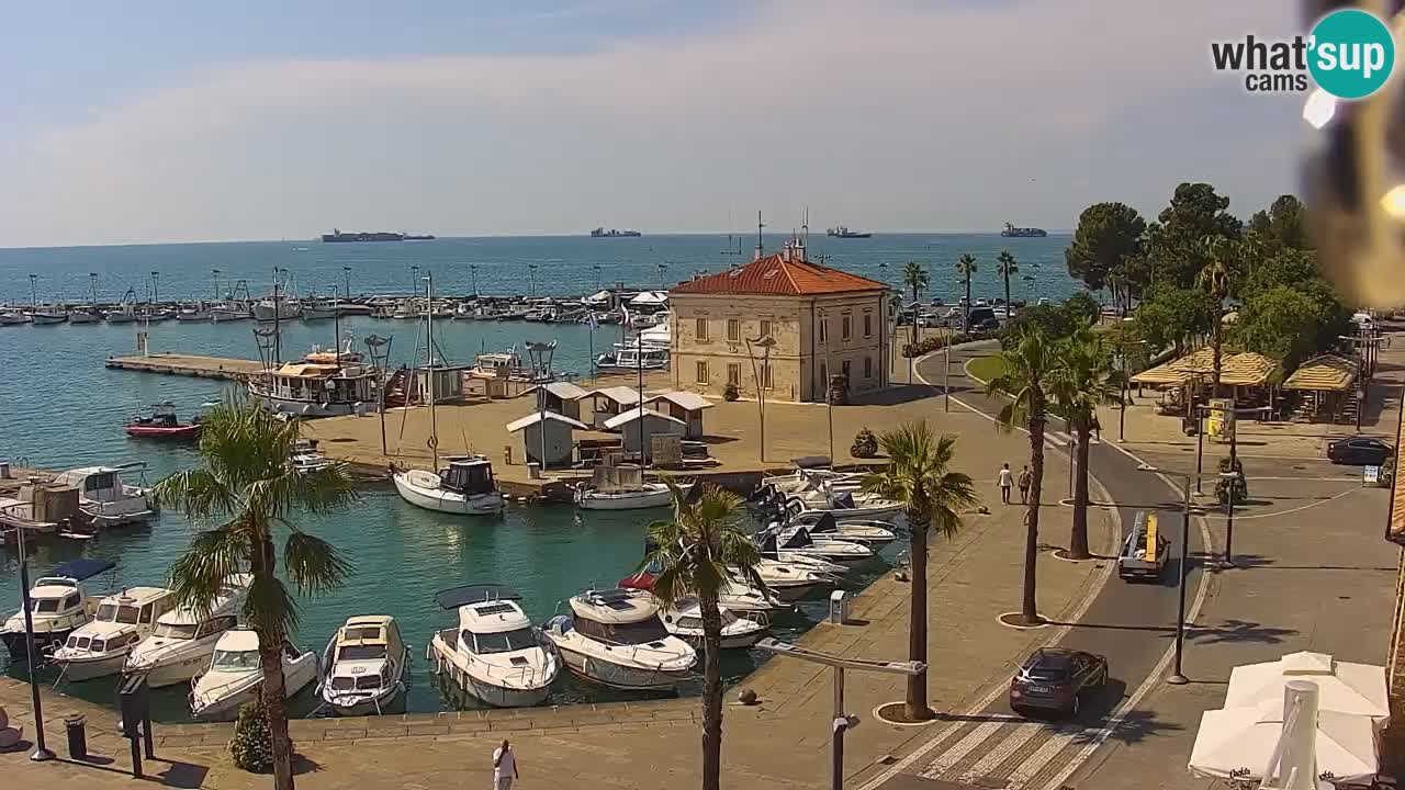 Webcam en vivo del Puerto de Koper – puerto de carga y cruceros – Eslovenia