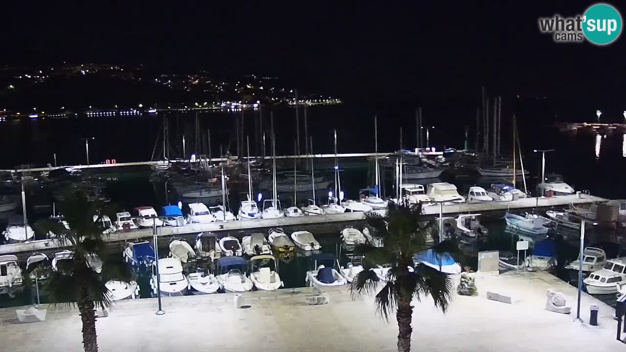 Spletna kamera Koper – Panorama na marino in promenado s Hotela Grand Koper