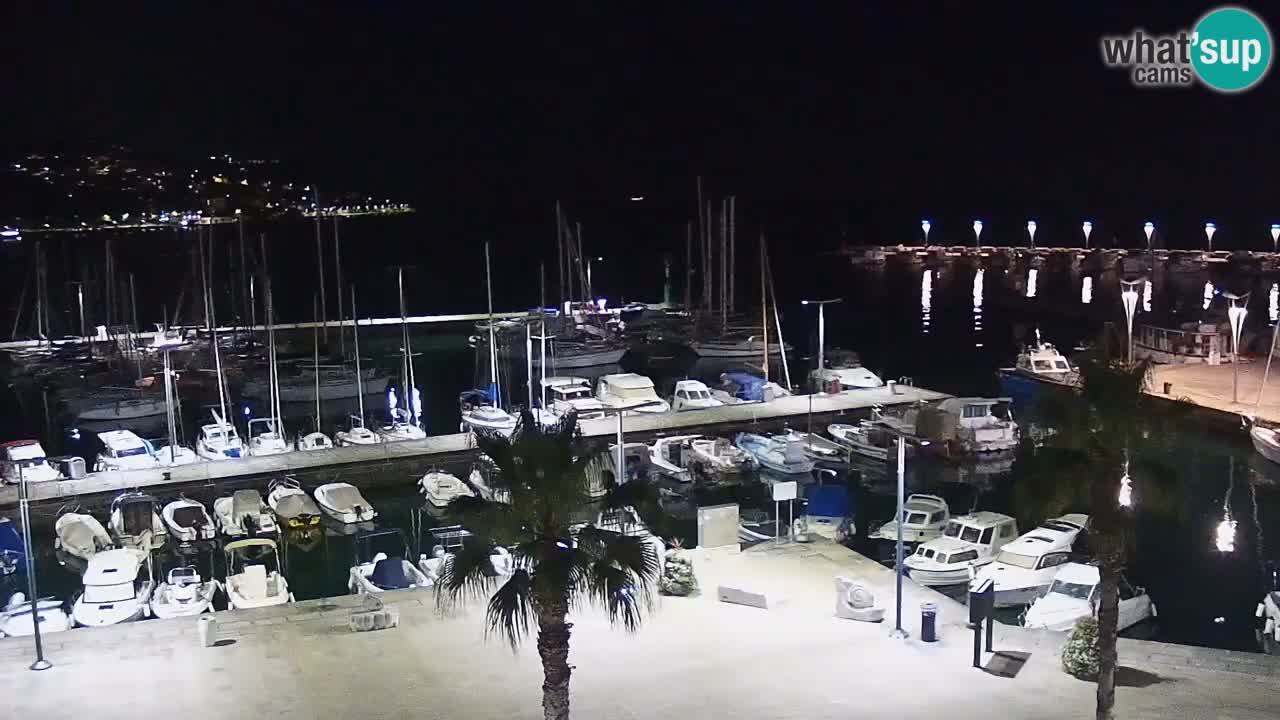 Webcam Koper – Panorama de la marina et de la promenade depuis le Grand Hotel Koper