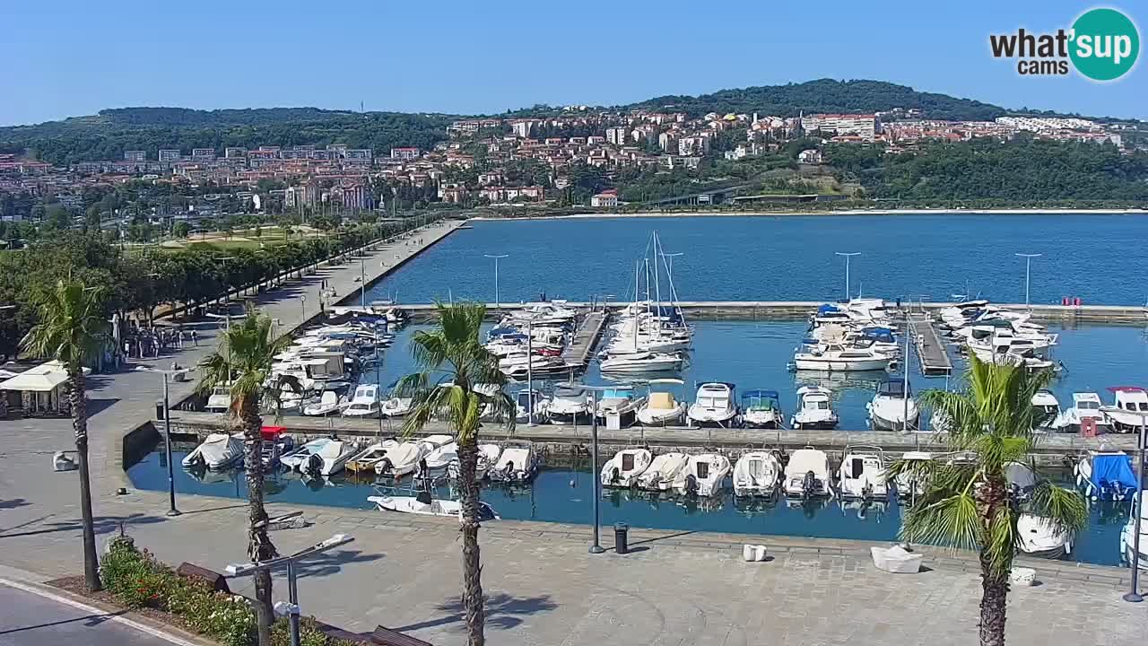 Web kamera Koper – marina i promenada – hotel Grand Koper