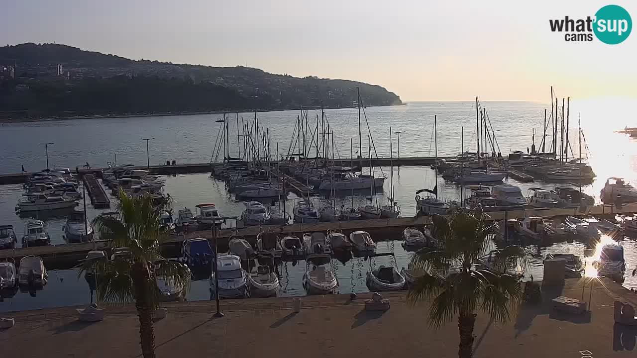 Webcam Capodistria – marina e lungo mare dall’Hotel Grand Koper