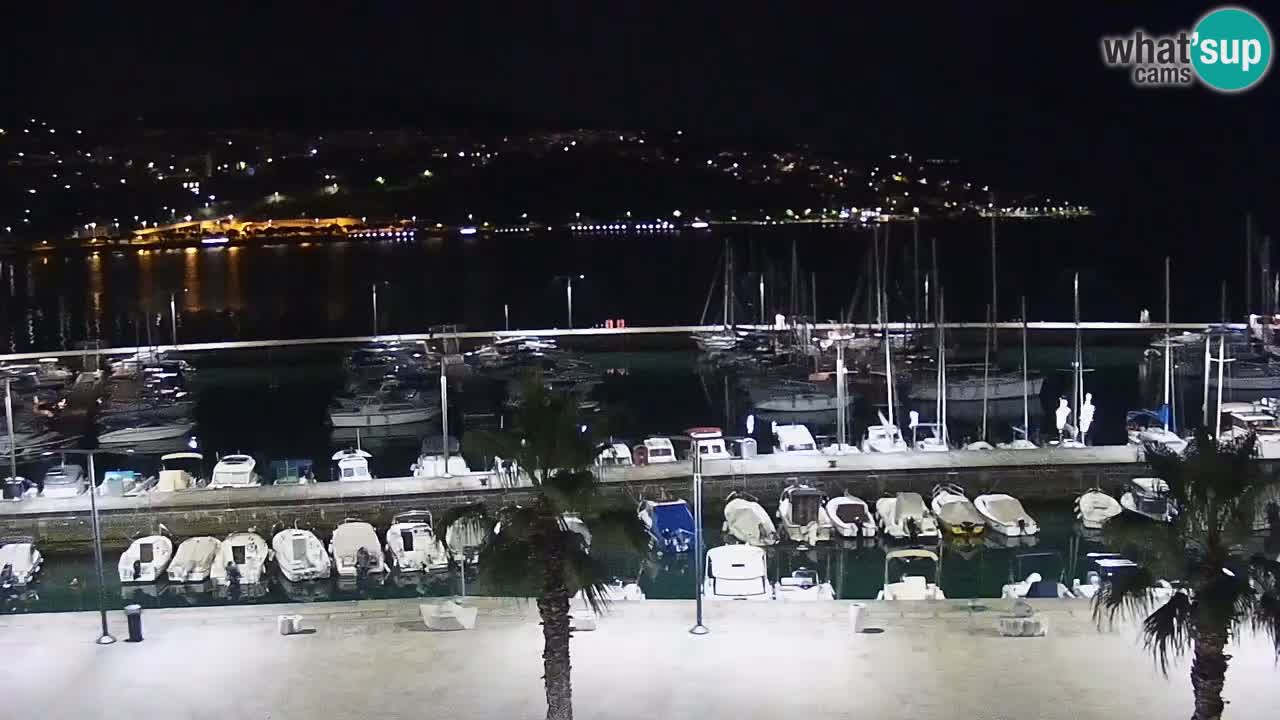 Camera en vivo Koper – puerto deportivo y paseo marítimo desde el Hotel Grand Koper