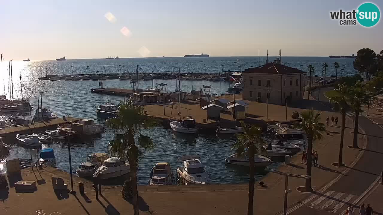 Webcam Capodistria – marina e lungo mare dall’Hotel Grand Koper