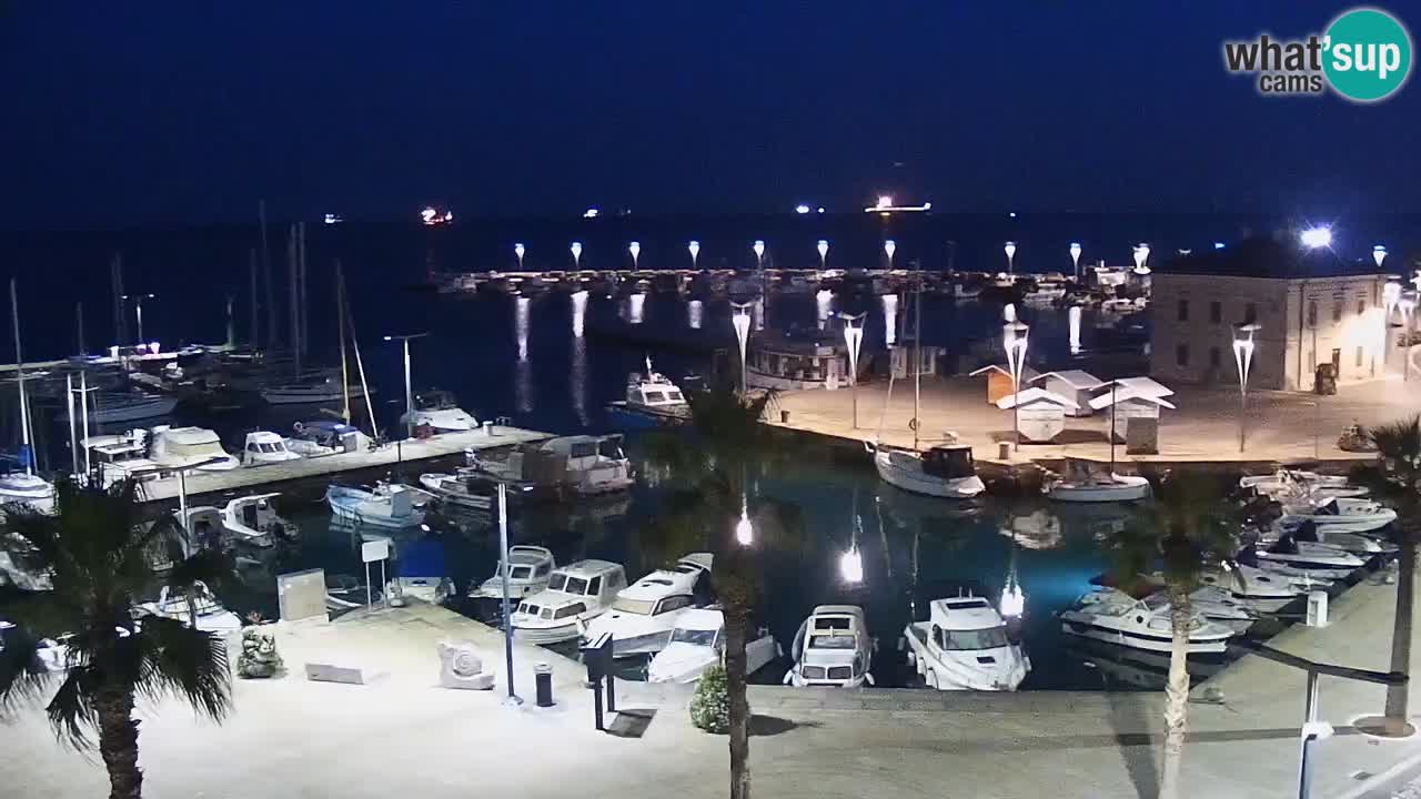 Spletna kamera Koper – Panorama na marino in promenado s Hotela Grand Koper