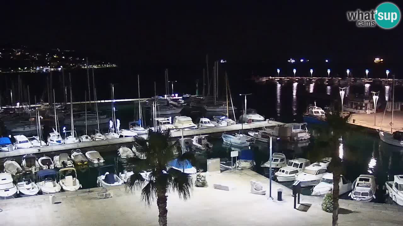 Webcam Capodistria – marina e lungo mare dall’Hotel Grand Koper