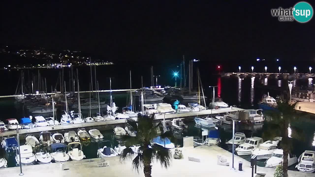 Spletna kamera Koper – Panorama na marino in promenado s Hotela Grand Koper
