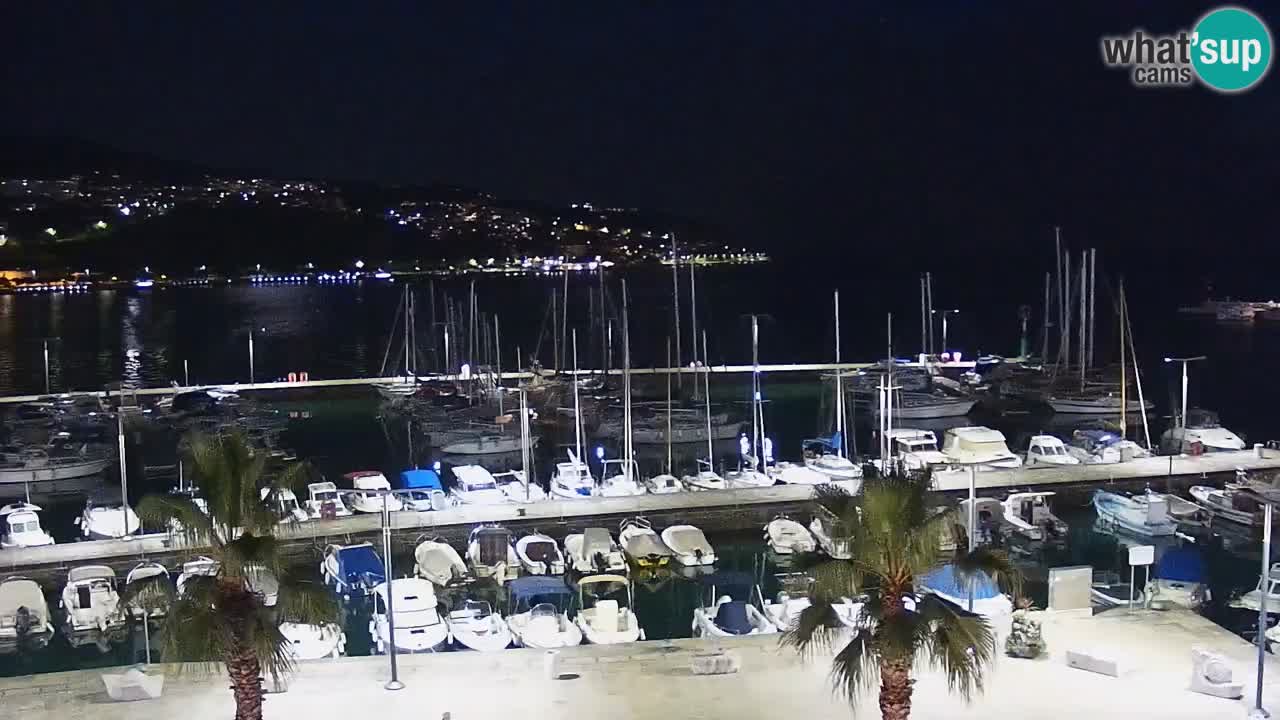 Camera en vivo Koper – puerto deportivo y paseo marítimo desde el Hotel Grand Koper