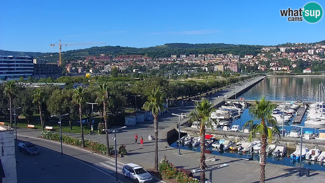 Webcam Capodistria – marina e lungo mare dall’Hotel Grand Koper