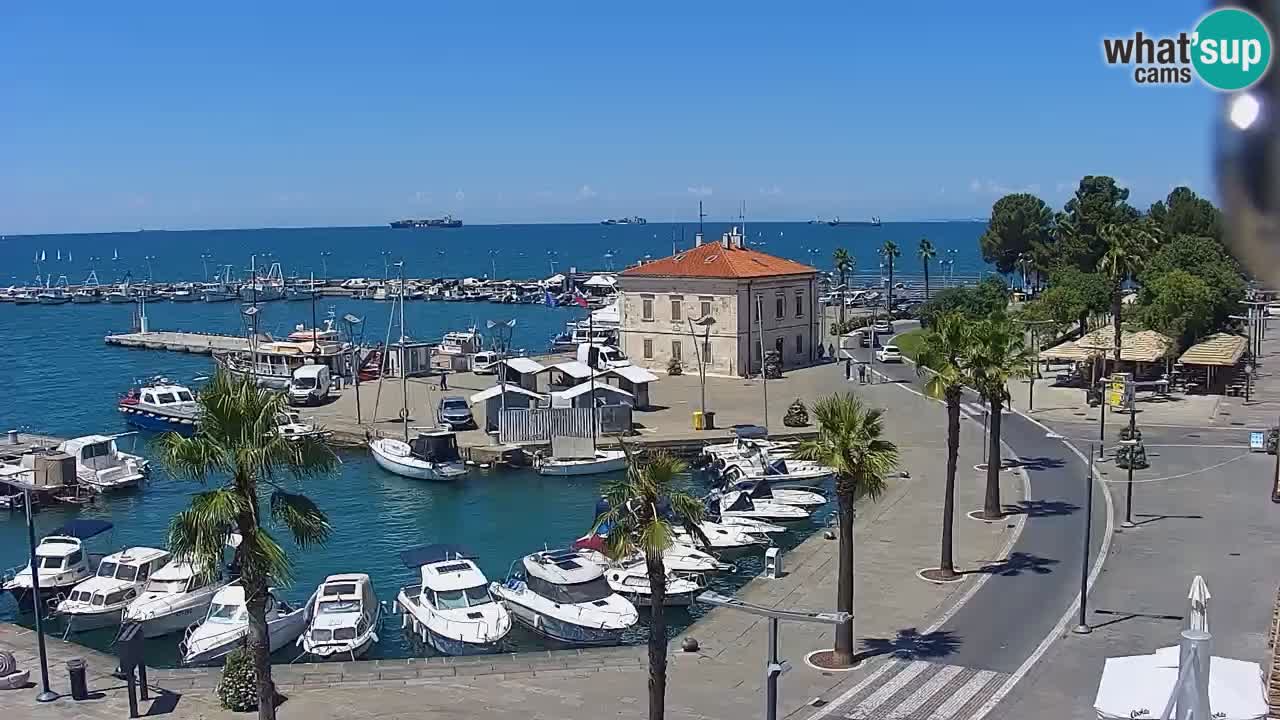 Webcam en vivo del Puerto de Koper – puerto de carga y cruceros – Eslovenia