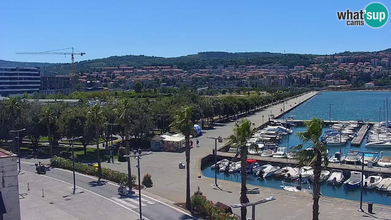 Il porto di Koper – Capodistria live webcam – porto crociere e mercantile – Slovenia