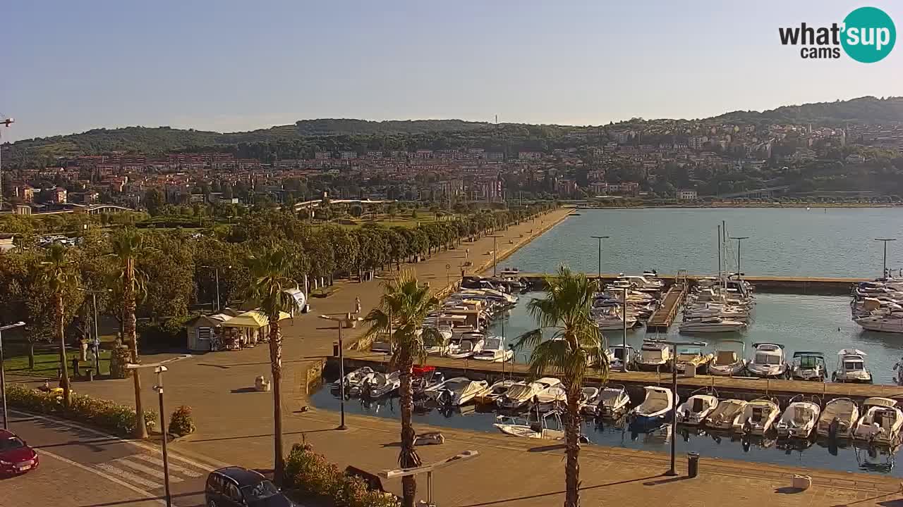Webcam Capodistria – marina e lungo mare dall’Hotel Grand Koper