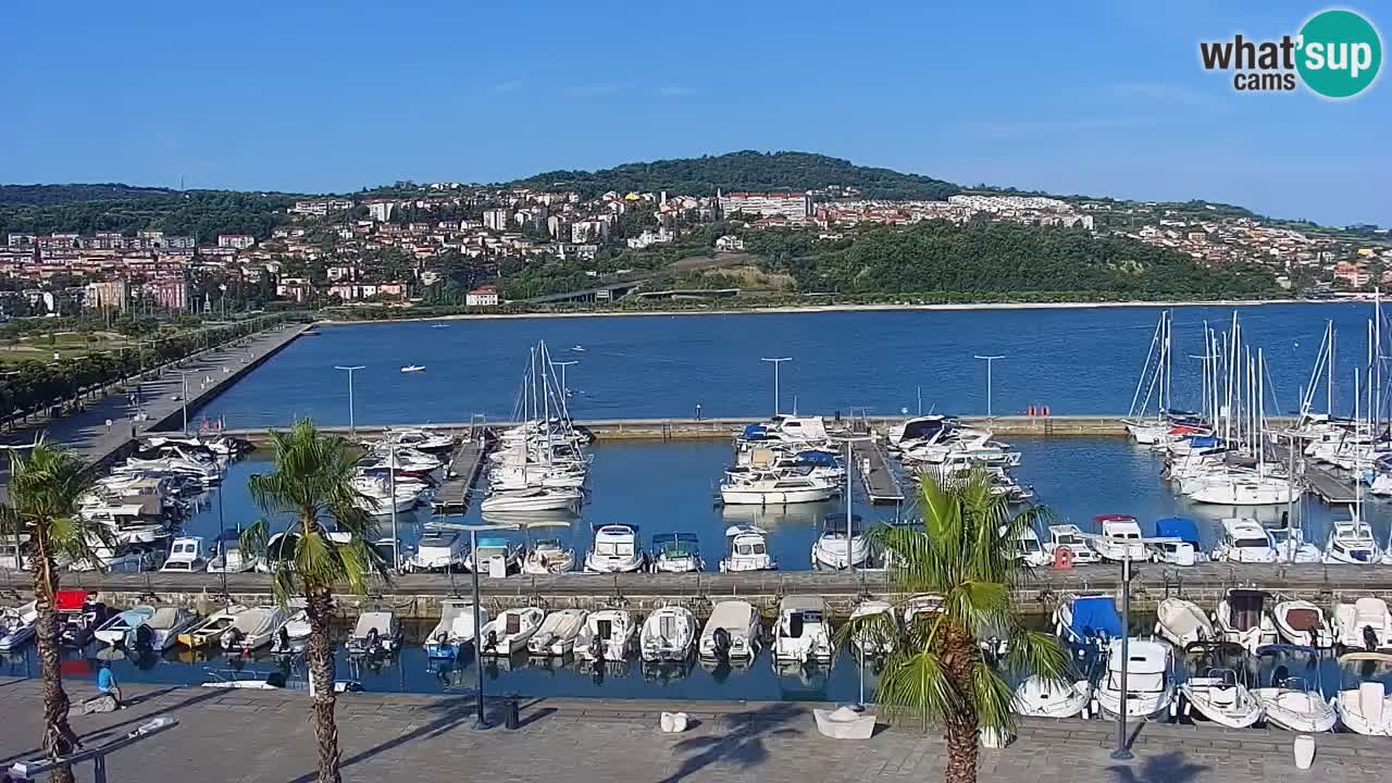 Il porto di Koper – Capodistria live webcam – porto crociere e mercantile – Slovenia