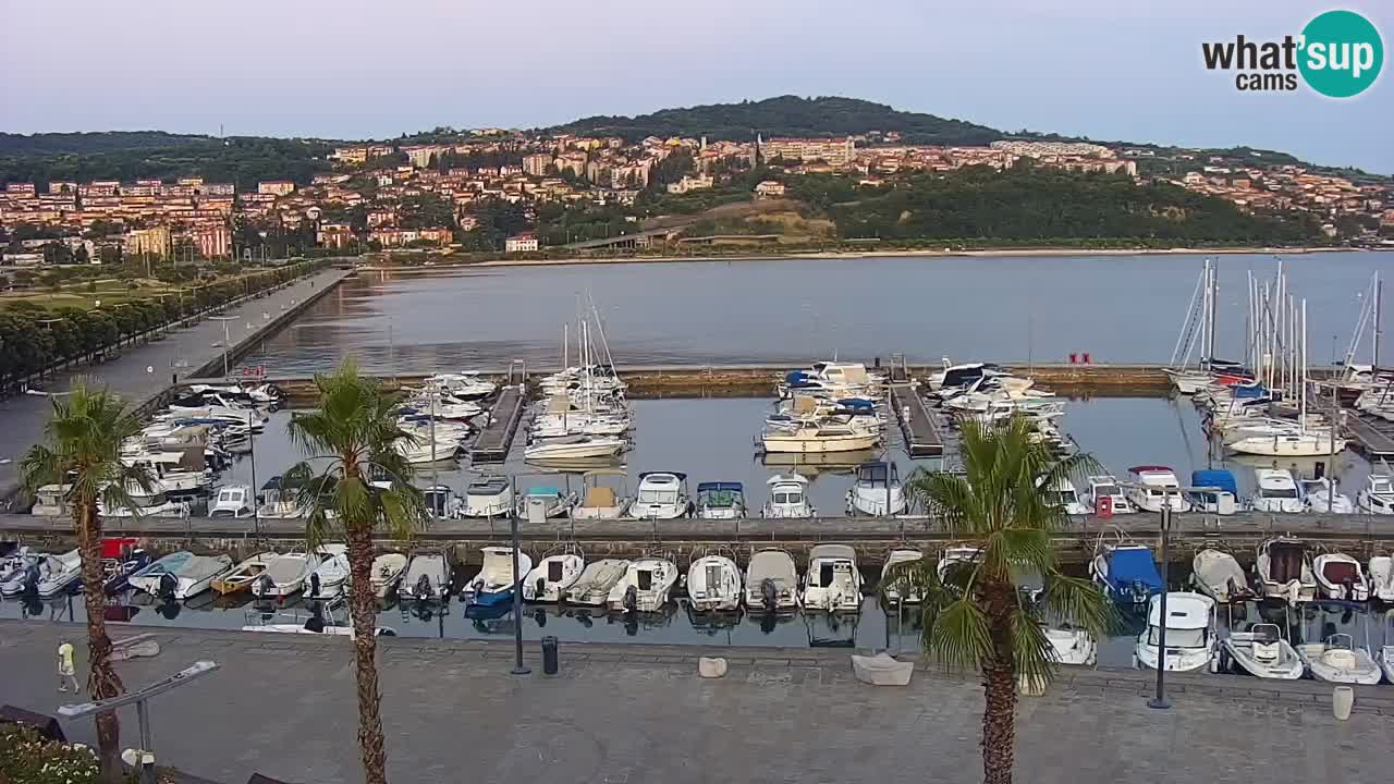 Il porto di Koper – Capodistria live webcam – porto crociere e mercantile – Slovenia