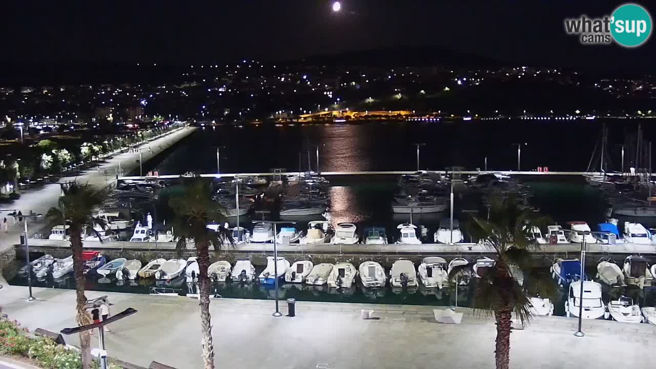 Webcam Capodistria – marina e lungo mare dall’Hotel Grand Koper