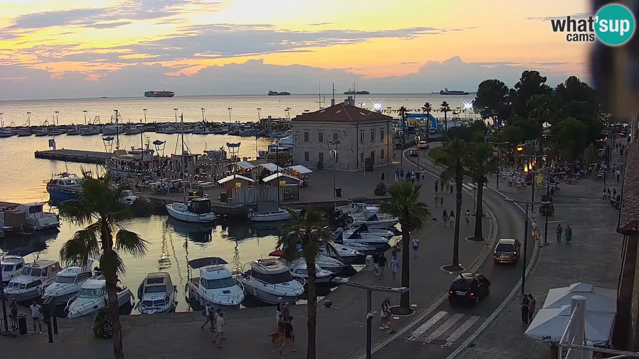 Web kamera Koper – marina i promenada – hotel Grand Koper