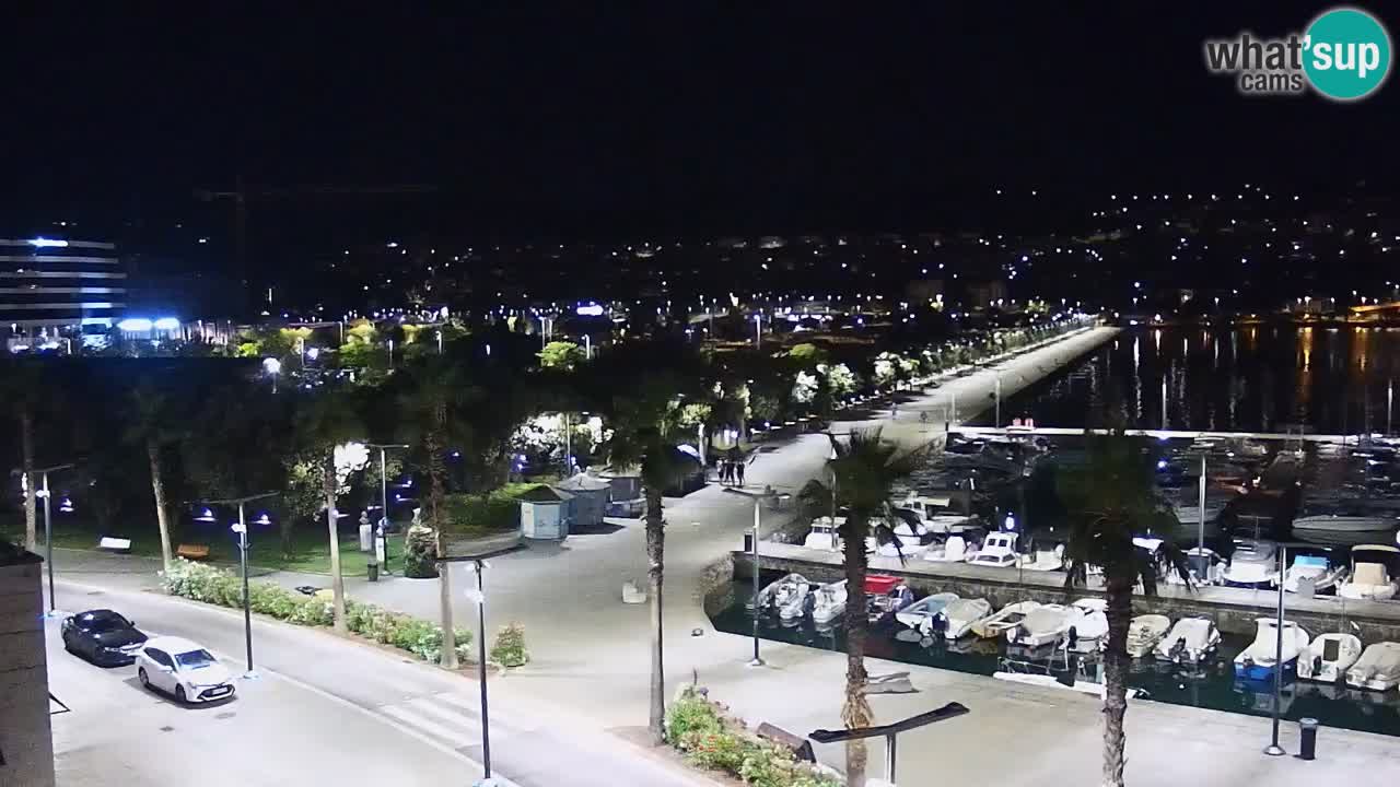 Webcam Koper – Panorama de la marina et de la promenade depuis le Grand Hotel Koper