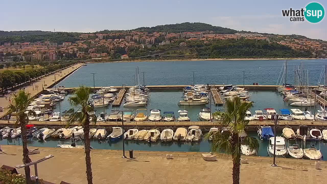 Spletna kamera Luka Koper v živo – Potniški terminal in tovorno pristanišče – Slovenija