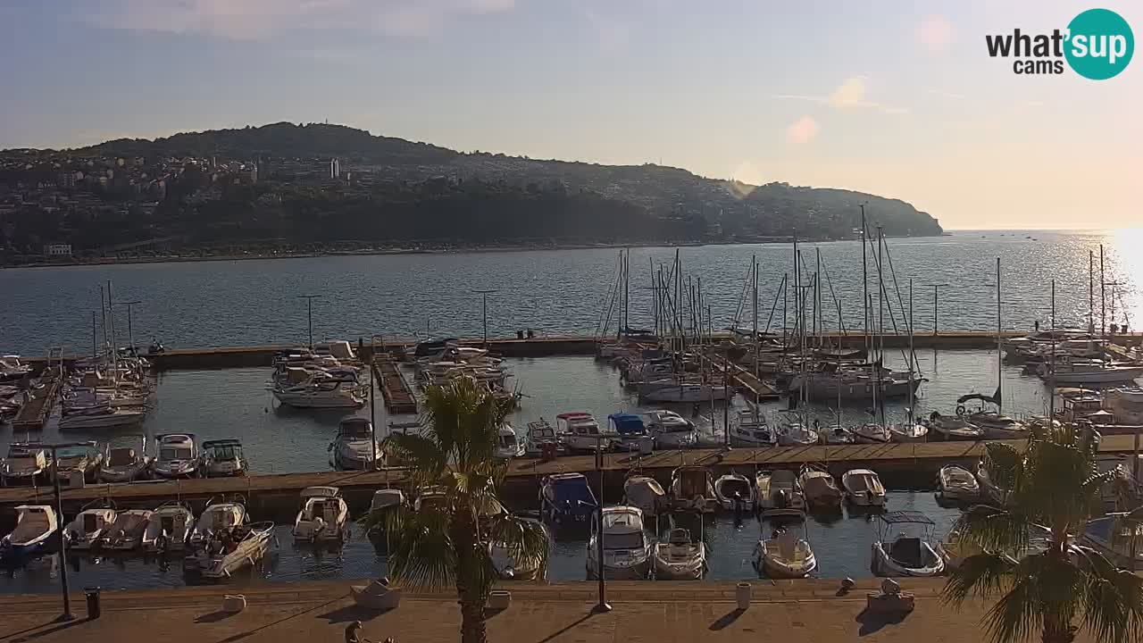 Il porto di Koper – Capodistria live webcam – porto crociere e mercantile – Slovenia