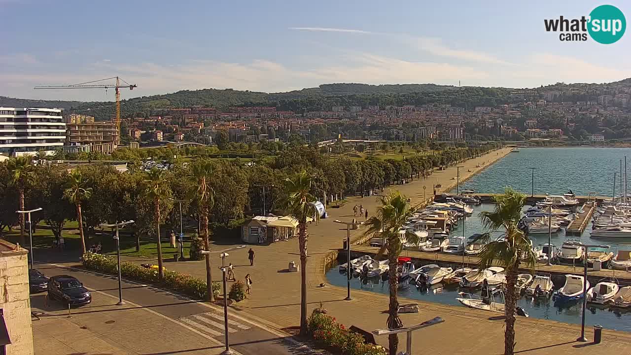 Il porto di Koper – Capodistria live webcam – porto crociere e mercantile – Slovenia