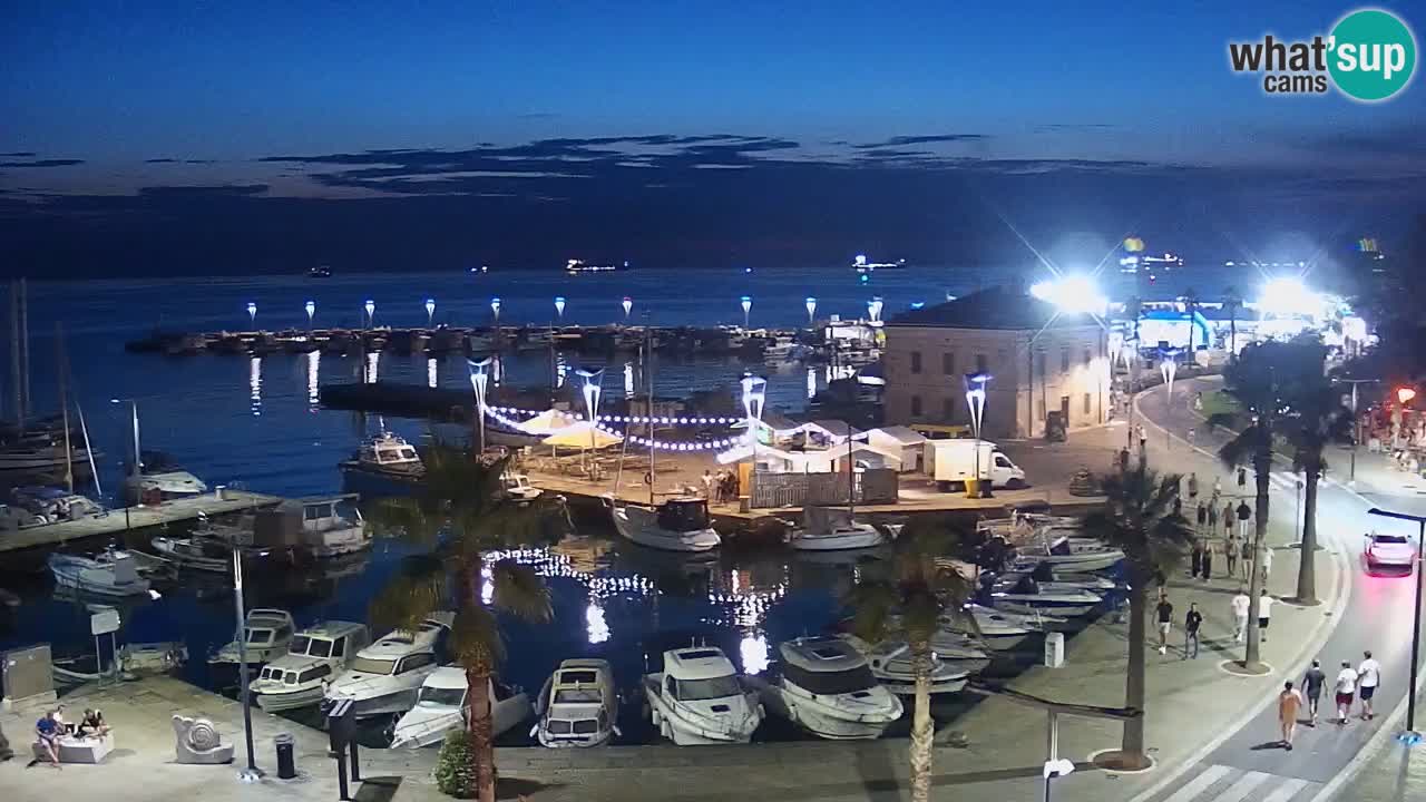 Webcam en direct du port de Koper – port de croisière et de fret – Slovénie