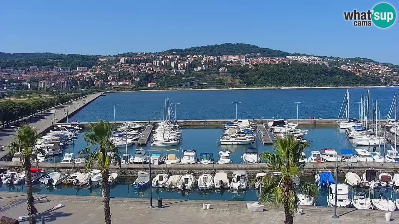 Webcam Capodistria – marina e lungo mare dall’Hotel Grand Koper
