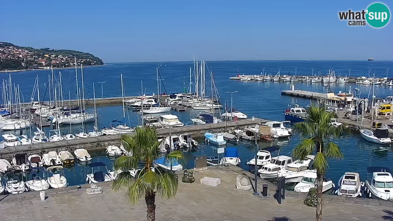 Webcam Capodistria – marina e lungo mare dall’Hotel Grand Koper