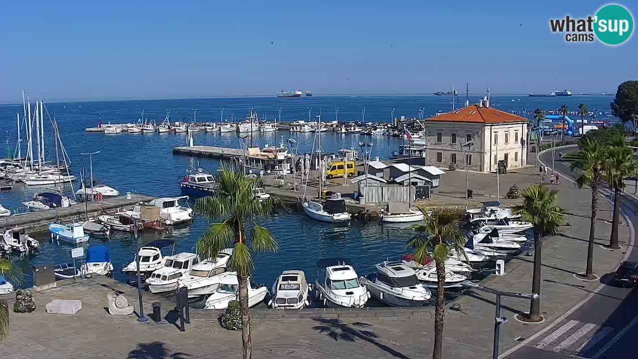 Il porto di Koper – Capodistria live webcam – porto crociere e mercantile – Slovenia