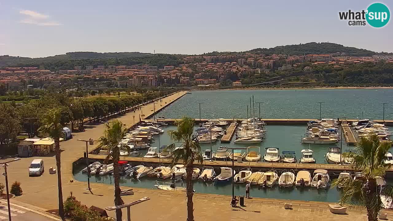 Web kamera Koper – marina i promenada – hotel Grand Koper