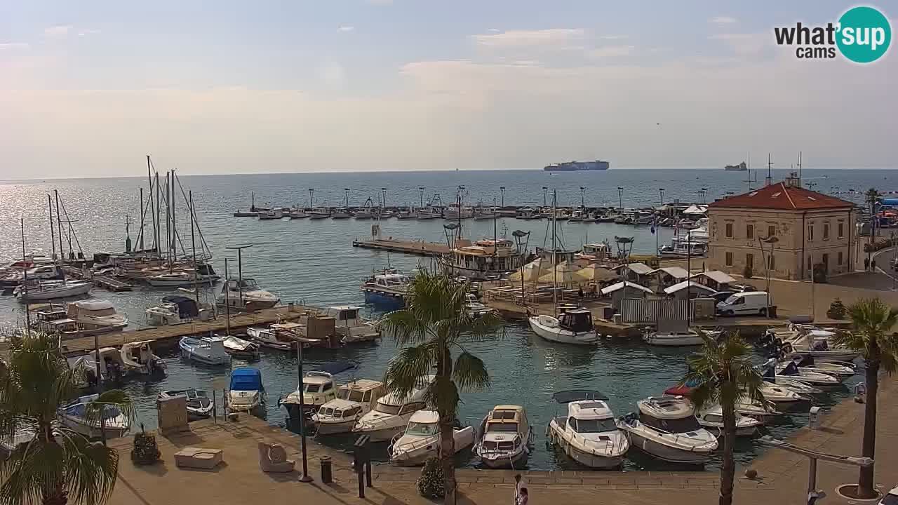 Il porto di Koper – Capodistria live webcam – porto crociere e mercantile – Slovenia