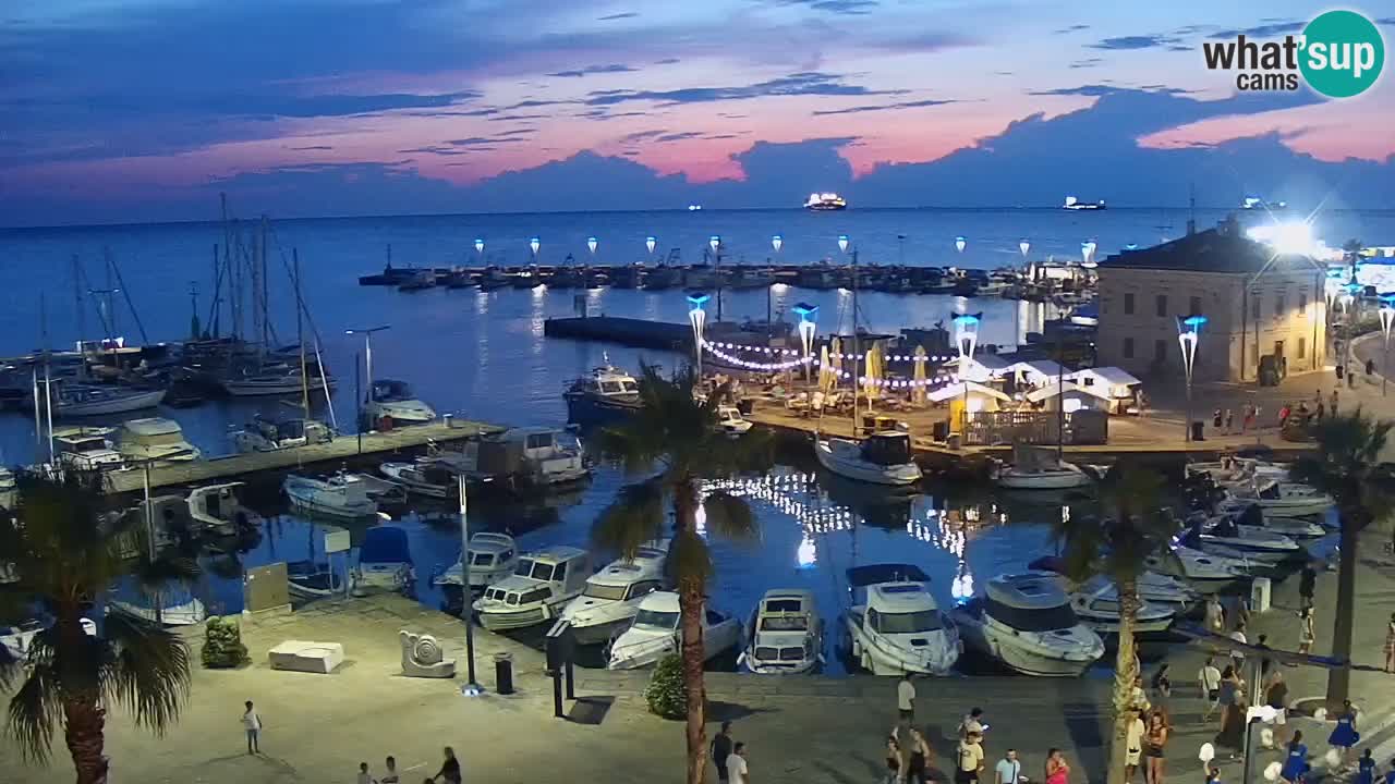 Web kamera Koper – marina i promenada – hotel Grand Koper