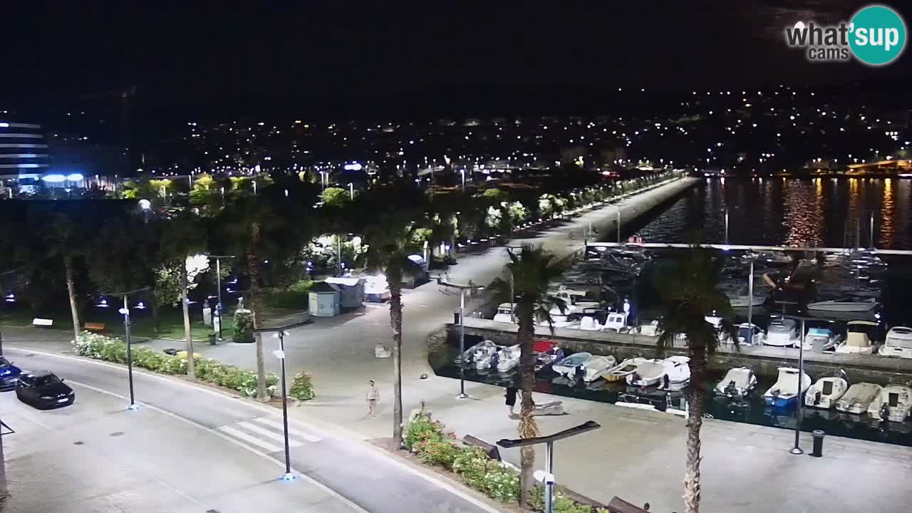 Spletna kamera Koper – Panorama na marino in promenado s Hotela Grand Koper