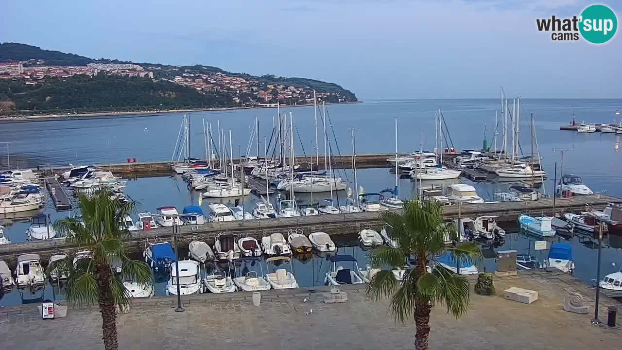 Webcam Capodistria – marina e lungo mare dall’Hotel Grand Koper